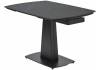 Стол Woodville Balde 593886 matt black marble solid ceramic/black 140(200)x85x76