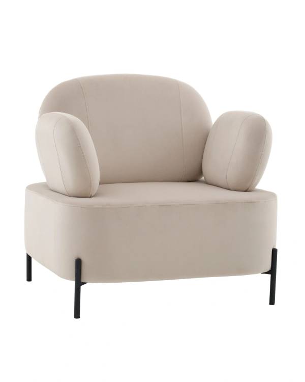 Кресло Stool Group Кэнди vd-candy-b02 бежевый, велюр