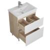 Тумба с раковиной Uncoria Арно 60 56031 белый, дуб сонома фото 2