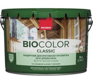 Деревозащитное средство Neomid Bio Color Classic белый 9 л