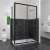 Душевой уголок RGW Classic CL-48B 100x100, профиль матовый черный