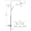 Душевая система Ideal Standard Ceratherm T50 A7230AA с термостатическим смесителем фото 7