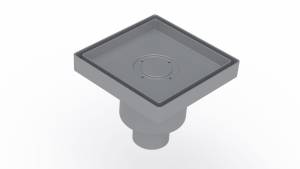 Душевой трап Berges Wasserhaus Trend Keramik 93004 150x150 под керамическую плитку, D50 вертикальный