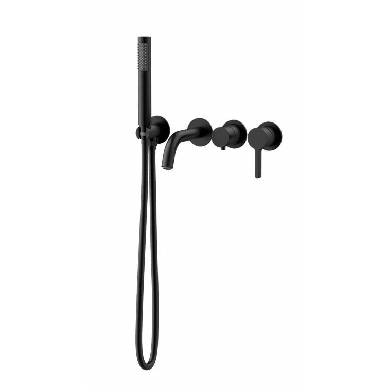 Смеситель для ванны Vincea Villa VTFW-1VL1MB встраиваемый, черный