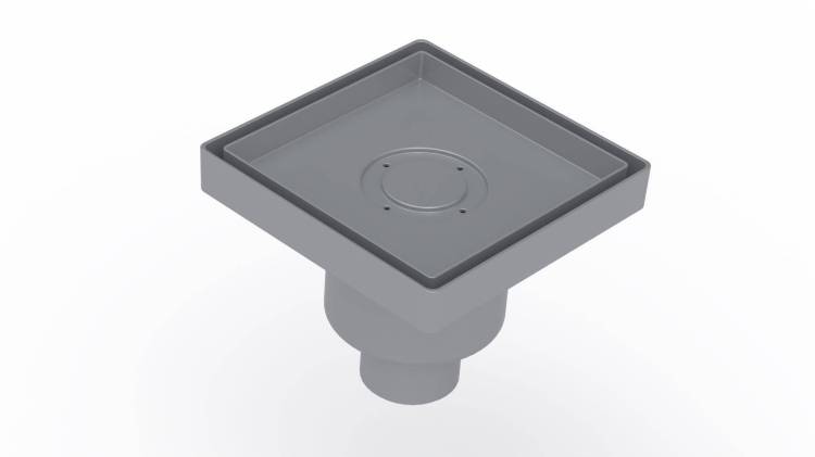 Душевой трап Berges Wasserhaus Trend Keramik 93004 150x150 под керамическую плитку, D50 вертикальный