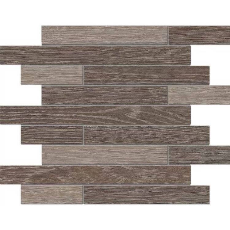 Мозаика Estima Kraft Wood 70435 Mosaic/KW02_NR/KW03_NR/30x35x10/Muretto Wenge/Light Grey 30x35