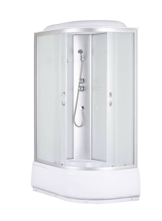 Душевая кабина Taliente TA-12080M(L) профиль хром, стекло рифленое, 120x80x215