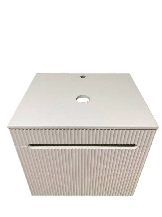 Тумба под раковину Sintesi STL.W7025 белая, со столешницей