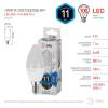 Лампа светодиодная ЭРА E14 11W 4000K матовая LED B35-11W-840-E14 Б0032982 фото 3