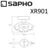 Держатель SAPHO X-ROUND зубных щеток и пасты, хром фото 3