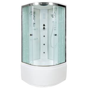 Душевая кабина AvaCan EM4580GM+EL с гидромассажем и электрикой, 80x80x220