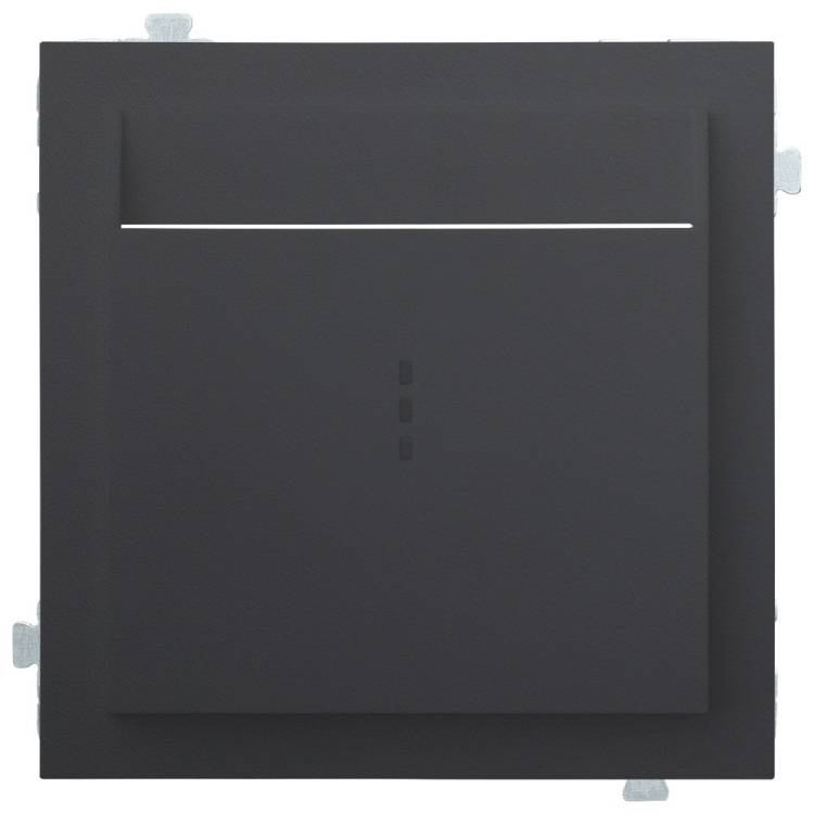 Лицевая панель для карточного выключателя Rikett 35731 MB черный сатин