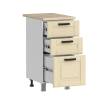 Кухонный модуль напольный Аленушка Астра Н3Я 400 Н00231091 крем,скоба черный фото 2