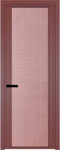 Межкомнатная дверь Profil Doors 2 AGP цвет профиля Красный антрацит, стекло безопасное 6 мм кризет розовый 700x2000