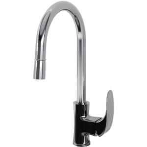 Смеситель для кухни Laparet Lisera N2042402LPT с выдвижным изливом, хром