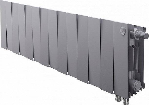 Радиатор биметаллический Royal Thermo Piano Forte 200 VDR silver satin, 14 секций