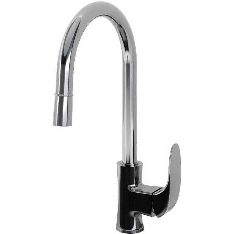 Смеситель для кухни Laparet Lisera N2042402LPT с выдвижным изливом, хром