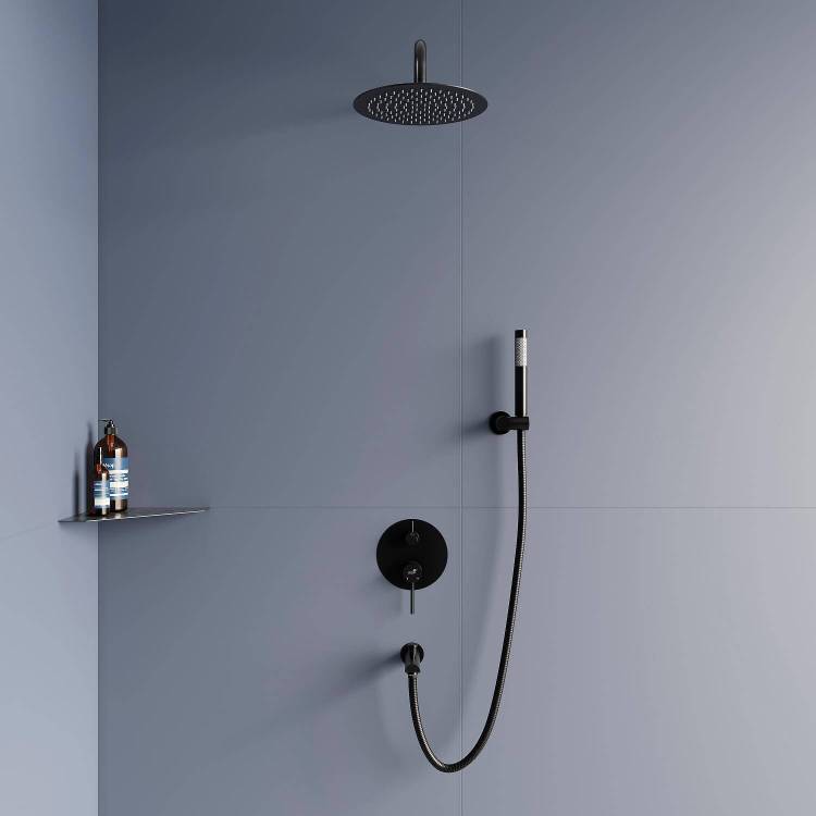 Душевая система RGW Shower Panels 511408521-04 встраиваемая, черный