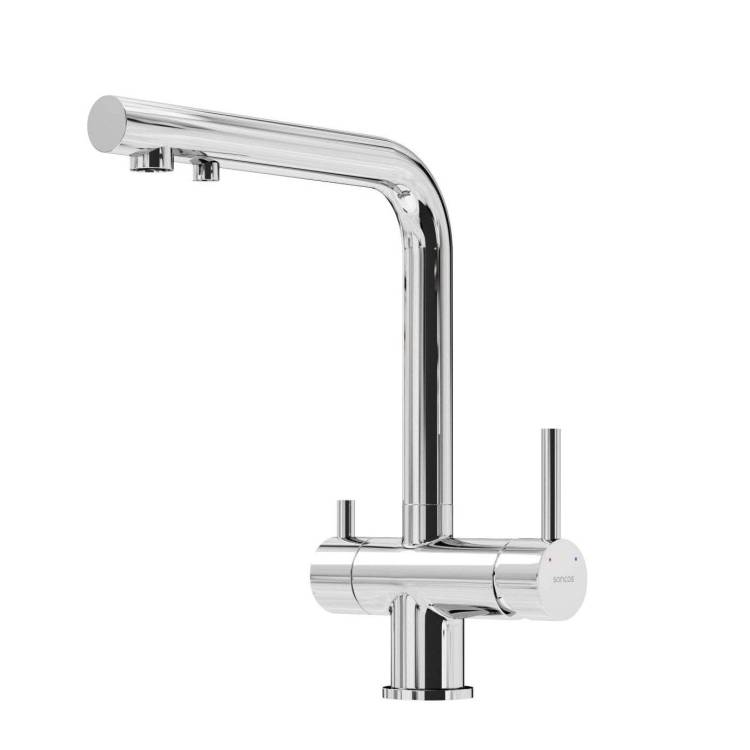 Смеситель для кухни Sancos Foster SC4014CH с возможностью подключения фильтра для воды, хром