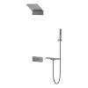 Душевой комплект Vincea VSFW-2F11TGM вороненая сталь, встраиваемый, с термостатом