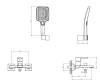 Смеситель для ванны с душем DQ Dortmund DA1713206 короткий излив, графит фото 7