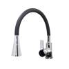 Смеситель для кухни Stella Polar Тулуза SP-00001978 S3865-2 с гибким изливом, черный, хром