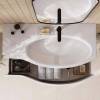 Мебельная раковина Kerama Marazzi Riva 100 R белая глянцевая фото 7