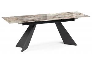 Стол Woodville Ливи 588023 patagonia bronze, черный 140(200)x80x78