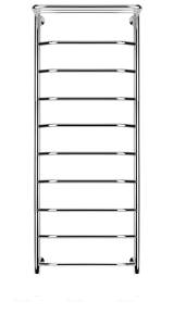 Полотенцесушитель электрический Secado Агата 4603777449940 1 СП 120x60, R, хром