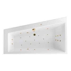 Акриловая ванна Excellent Sfera 170x100 (левая) "ULTRA" (золото)
