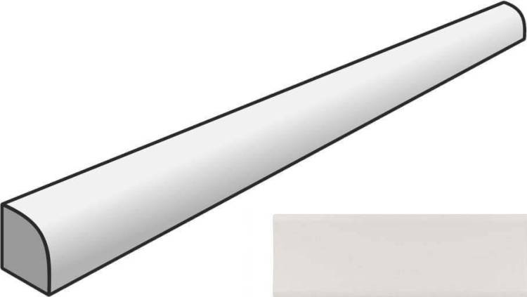 Бордюр Equipe Vibe 28884 Jolly Gesso White Matt 1.2x20