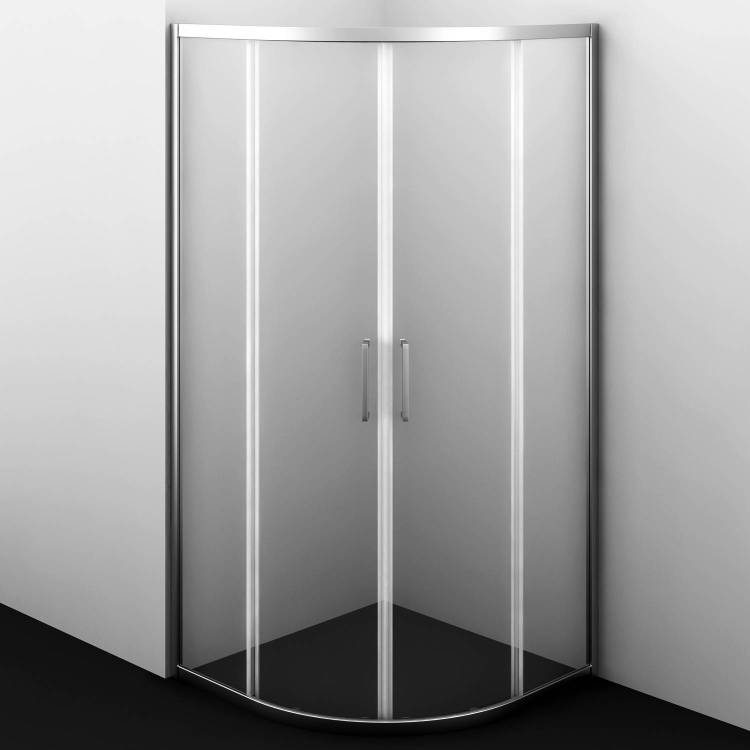 Душевой уголок Wasserkraft Main 41S23 профиль хром, стекло прозрачное, 100x100x200