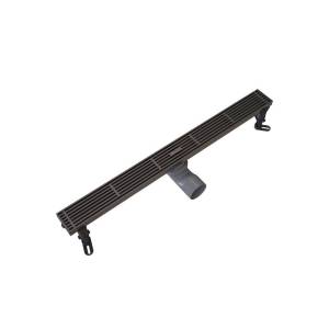 Душевой трап Knotlor Шторм SDRW0600LGM вороненая сталь, 60 см