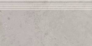 Ступень Kerama Marazzi Про Лаймстоун DD205220R/GR серый натуральный обрезной 60х30
