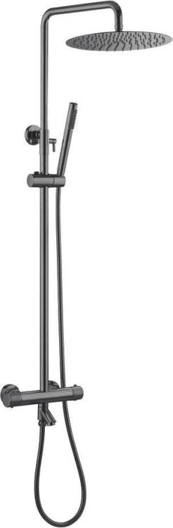Душевая стойка Boheme Uno 468-T-SGM Shine Gun Metall