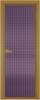 Межкомнатная дверь Profil Doors 1 AV цвет профиля Золото, стекло безопасное 6 мм мору фиолетовое 600x2000