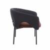Кресло лаунж Stool Group Afrida Afra LCh Davis-Opium 99+69 Черный/Бордовый фото 3