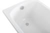 Акриловая ванна Cezares Eco 155x70 с каркасом, белая фото 4