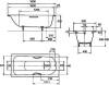 Стальная ванна Kaldewei Advantage Saniform Plus 375-1 180x80 см, с ножками, с самоочищающимся покрытием фото 8