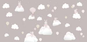 3D Фотообои Artegrafico «Заячий балет» KID-130 песок