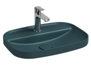 Раковина Isvea Infinity 55 10NF50055SV-2P изумрудный матовый, 55x40