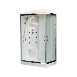 Душевая кабина Royal Bath RB 8120HP7-WT-CH L, с низким поддоном, с сиденьем