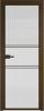 Межкомнатная дверь Profil Doors 2 AX цвет профиля Деорэ, стекло безопасное 6 мм мору осветленное 800x2000