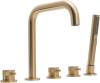 Смеситель на борт ванны Allen Brau Priority 5.31007-GB золото браш фото 8