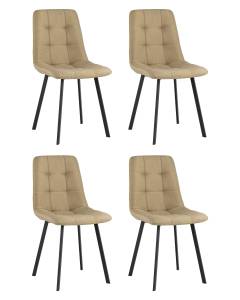 Набор из 4 стульев Stool Group Chilly OS-2011-V seat 1009-4 DUAL X4 бежевый, рогожка