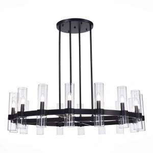 Люстра подвесная ST Luce Isla SL1237.403.16 Черный/Прозрачный E14 16*15W