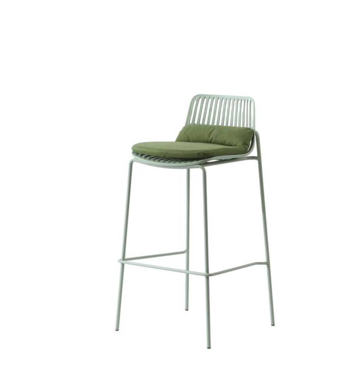 Стул барный Stool Group Louran D-012H-75 green зеленый с подушкой