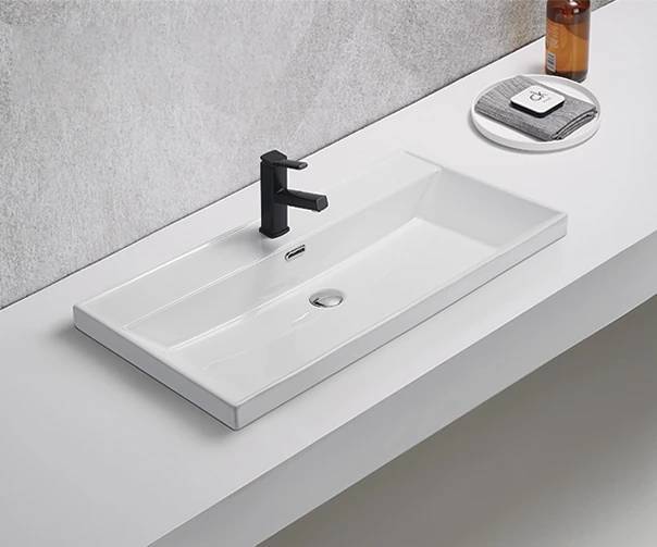 Раковина Gid Integrado 5580s 71167 белая, 81x46.5x15