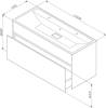 Тумба с раковиной AM.PM Inspire V2.0 120 графит матовый фото 10