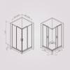 Душевой уголок Am.Pm Gem W90G-403-100100-BT профиль черный матовый, стекло прозрачное, 100x100 фото 8